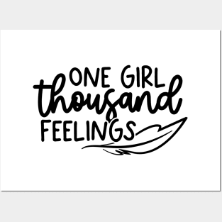 one girl thousand feelings Posters and Art